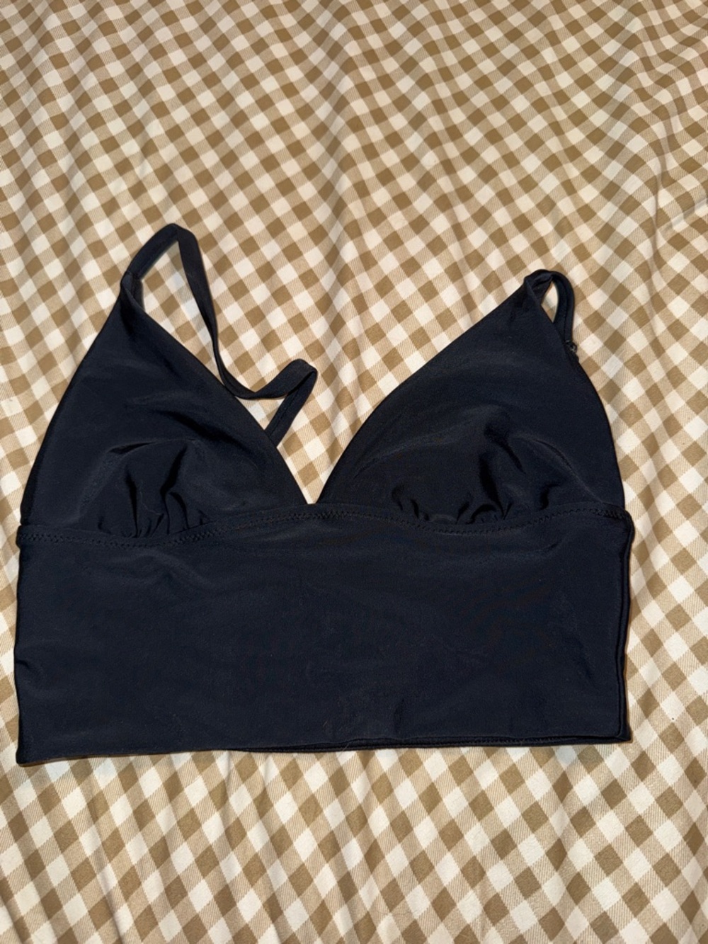 Old Navy Black Longline Bralette Tank tankini